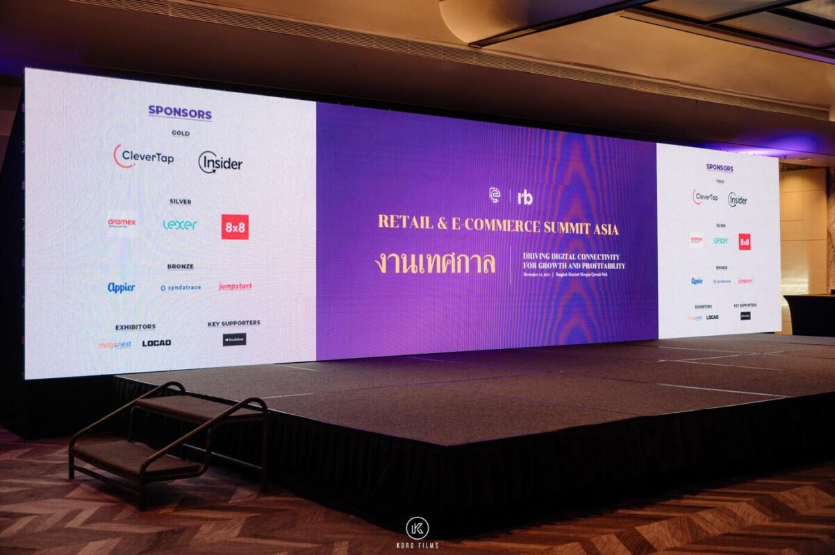 Retail and E-Commerce Summit Asia conference stage in Bangkok